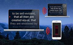 Mac Teleprompter Remote Control